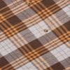 Alimens & Gentle Men's Button Down Regular Fit Long Sleeve Plaid Flannel Casual Shirts, Light Brown Yelaid, Small view 3