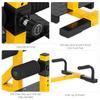 GYMAX Sissy Squat Machine, 3-in-1 Deep Sissy Squat Machine with Strap Circles & Adjustable Height, Perfect for Push-up, Sissy Squat & Abs Training, Workout Equipment for Home, Gym (Yellow) view 2