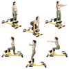 GYMAX Sissy Squat Machine, 3-in-1 Deep Sissy Squat Machine with Strap Circles & Adjustable Height, Perfect for Push-up, Sissy Squat & Abs Training, Workout Equipment for Home, Gym (Yellow) view 4
