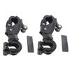 DOITOOL 2pcs Bike Flashlight Holder Handlebar Clamp Universal Bike Light Mount for Cycling 360 Degree Rotatable view 1