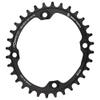 Wolf Tooth Components 104 Bcd Oval Chainring for Shimano 12-Speed Black, 34T view 1