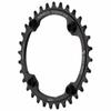 Wolf Tooth Components 104 Bcd Oval Chainring for Shimano 12-Speed Black, 34T view 2