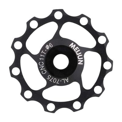 11T/13T Derailleur Pulley Aluminium Alloy Wheel Rear Derailleur Pulley Wheel Pulley (11T Black)