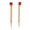 Grace Jun Gold Plated Austrian Crystal Long Tassel Drop Earrings for Women (XHEJ238-Ear needle) view 1