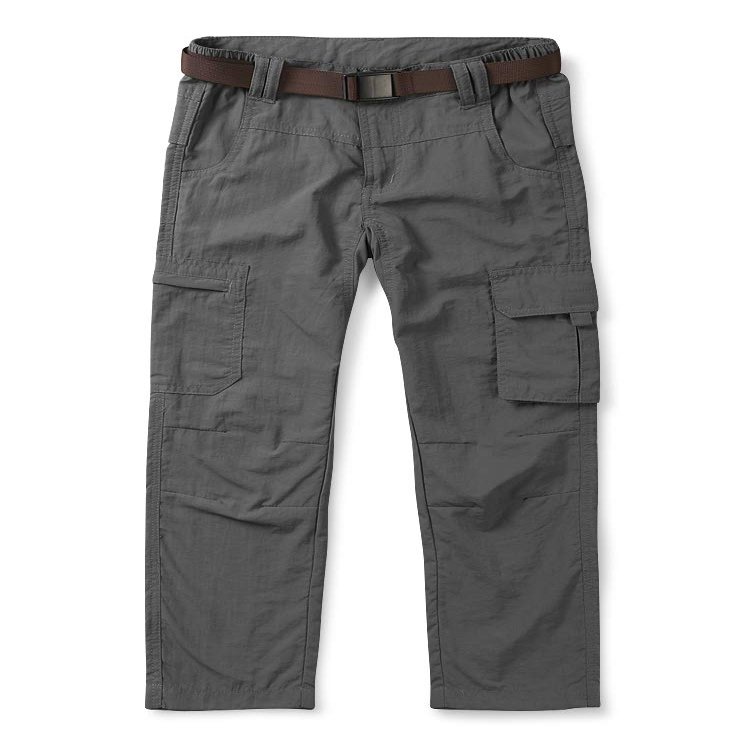 Mesinsefra Kids' Hiking Pants,Boy's Casual Outdoor Quick Dry Lightweight Waterproof Climbing Camping Fishing Trousers Grey 110cm-3-4 Years