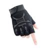 Long Keeper 4-9 Y Kids Half Finger Gloves Boys Girls Anti-slip Outdoor Sport Mittens (Black, S) view 2