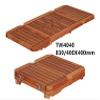 ZY 830/400X400mm Folding Sideway Wing Teak Table Top with Nautic Star Marine Boat RV TW4040 (TW4040+P4 Table Pedestal) view 1