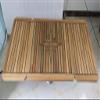 ZY 830/400X400mm Folding Sideway Wing Teak Table Top with Nautic Star Marine Boat RV TW4040 (TW4040+P4 Table Pedestal) view 2