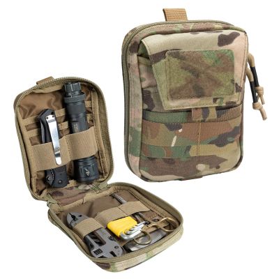 EXCELLENT ELITE SPANKER Molle Admin Pouch Military Utility Tool Pouch EDC Molle Pouchs Gadget Waist Bags (Multicam)