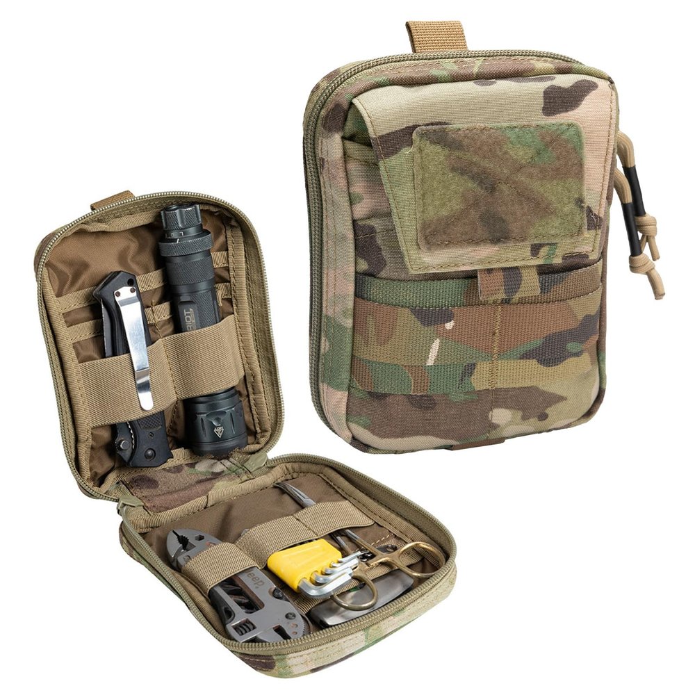 EXCELLENT ELITE SPANKER Molle Admin Pouch Military Utility Tool Pouch EDC Molle Pouchs Gadget Waist Bags (Multicam)
