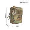 EXCELLENT ELITE SPANKER Molle Admin Pouch Military Utility Tool Pouch EDC Molle Pouchs Gadget Waist Bags (Multicam) view 2