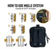 EXCELLENT ELITE SPANKER Molle Admin Pouch Military Utility Tool Pouch EDC Molle Pouchs Gadget Waist Bags (Multicam Black) view 4