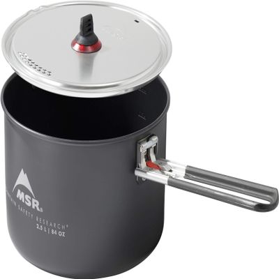 MSR 2.5 Liter Nonstick Ceramic Coated Solo Camping Cook Pot