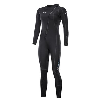 Ultra Stretch 3mm Neoprene Wetsuit, Front Zip Full Body Diving Suit, one Piece for Men & Women-Snorkeling, Scuba Diving Swimming, Surfing