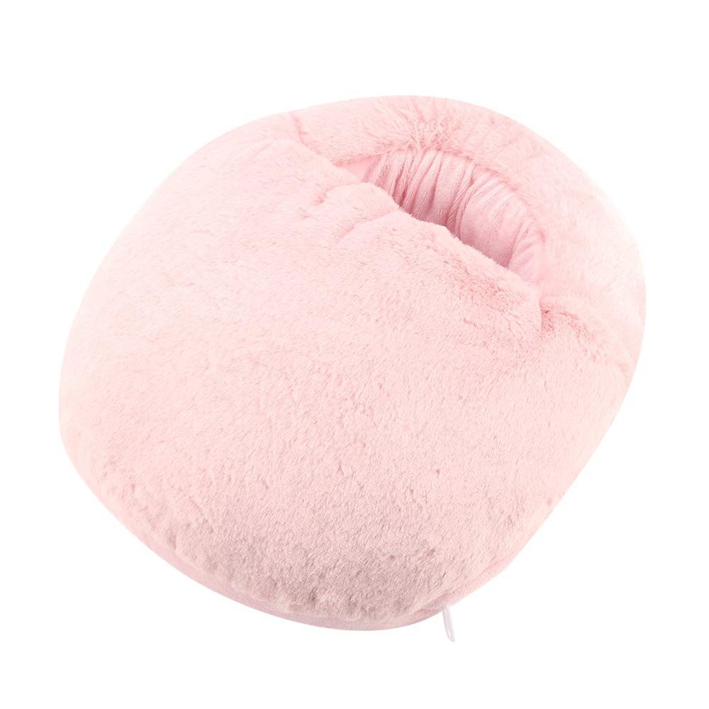 Foot Warmer, Soft USB Electric Heater Foot Warmer/Boots/Slippers/Cushion Heating Slippers Shoes for Home Office(Pink)