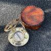 Personalized Engraved Brass Compass | Vintage Custom Sundial Compass with Leather Gift Box | Wedding, Groomsmen, Graduation, Baptism, Anniversary, Boy Scouts, Nautical Gift view 2