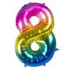 Boland 10135490 Bol22058 Number 8 Ball, Adult, Rainbow, 86 Cm view 1