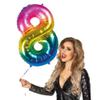 Boland 10135490 Bol22058 Number 8 Ball, Adult, Rainbow, 86 Cm view 2