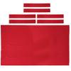 Tachiuwa 8' Performance Pool Table Felt Billiard Cloth & 6 Cushion Cloth Strips for 8 Foot Billiards Table Accessories - Select Colors, Red view 1