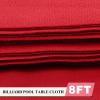 Tachiuwa 8' Performance Pool Table Felt Billiard Cloth & 6 Cushion Cloth Strips for 8 Foot Billiards Table Accessories - Select Colors, Red view 2