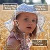 JAN & JUL Foldable Toddler Boy UPF Sun-Hat, Breathable Cotton (M: 6-24 Months, Blue Stripes) view 2