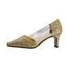 Floral Asha (DP630) Women's Wide Width Evening Dress Shoes Gold 6 view 3