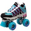 Lenexa Sonic Cruiser 2.0 Unisex Roller Skates | Comfortable Fit Sneaker Style Quad Skates for Indoor/Outdoor Use | Teal/Black/Pink (Ladies 5 - Mens 4) view 1