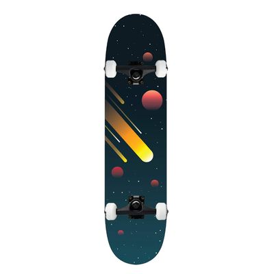 Krown KPC Pro Skateboard Complete Pre-Built Space Cosmos 7.75" Ready to Ride