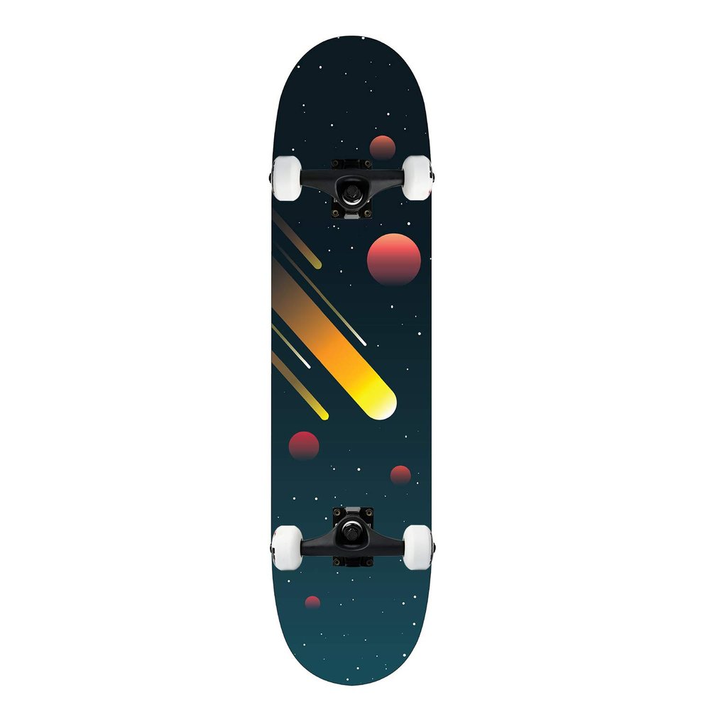 Krown KPC Pro Skateboard Complete Pre-Built Space Cosmos 7.75" Ready to Ride