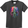 Buy Cool Shirts Halloween Melting Skull Youth Kids Shirt, Charcoal XL view 1