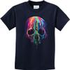 Buy Cool Shirts Halloween Melting Skull Youth Kids Shirt, Navy Small view 1