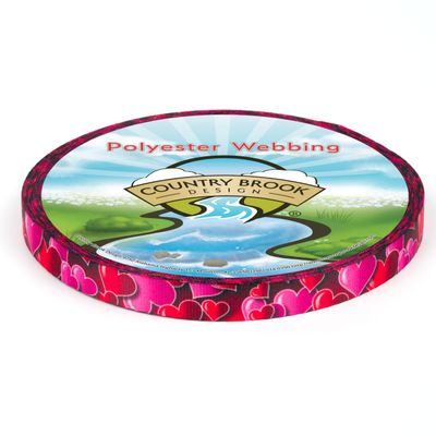 Country Brook Design - Romantic Hearts Photo Quality Polyester (1/2 Inch, 50 Yards)