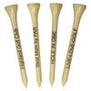 3  Bamboo Golf Tees, Customizable Golf Tees with 27 Characters for Messages Imprinted in Your Chosen Color, Essential Equipment & Ideal Gift for Golfers, Pack of 250, Natural view 1