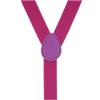CTM Men's Solid Fashion Color Bow Tie and Suspender Set, Magenta view 3