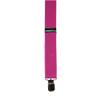 CTM Men's Solid Fashion Color Bow Tie and Suspender Set, Magenta view 4