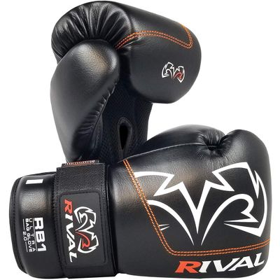 RIVAL Boxing RB1 2.0 Ultra Bag Gloves, Hook and Loop Closure, Super-Resistant Microfiber, High-Density Foam, Breathable Mesh Palm