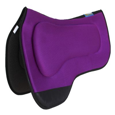 CHALLENGER 27"x18" Western Round Skirt Barrel Neoprene Saddle Pad Purple 39199PR
