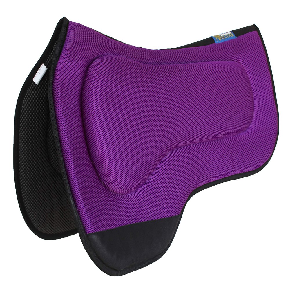 CHALLENGER 27"x18" Western Round Skirt Barrel Neoprene Saddle Pad Purple 39199PR