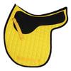 CHALLENGER Horse English Saddle Pad Cotton Quilted Trail Contoured Gel Yellow 72135 view 1