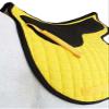 CHALLENGER Horse English Saddle Pad Cotton Quilted Trail Contoured Gel Yellow 72135 view 3