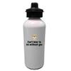 Cute Bear Water Bottle - Romantic Valentine's Gift - Can't Bear To Be Without You - Sweet Love Present - Animal Pun view 1