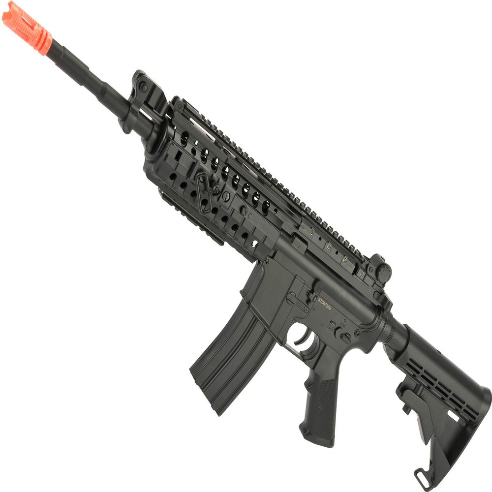 Evike Airsoft - CYMA - AEG Mag Compatible - Full Size M.4 Airsoft SPR.ing Powered Ri.fle (Model: M.4 S-System)