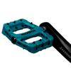 RockBros Lightweight Mountain Bike Pedals Nylon Fiber Bicycle Platform Pedals for BMX MTB 9/16" (Blue) view 2