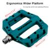 RockBros Lightweight Mountain Bike Pedals Nylon Fiber Bicycle Platform Pedals for BMX MTB 9/16" (Blue) view 3