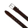 Toneka Men's Hornback Croc Print Belt, 38, Brown view 2