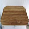 ZY 480mm x 770mm Venice Plain Teak Table Top with Cut Corners Marine Boat RV Caravan TV5080 (TV5080 +P2 Pedestal) view 4