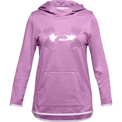 Under Armour Armour Fleece Graphic Hoodie, Polar Purple (537)/Crystal Lilac, Youth X-Large