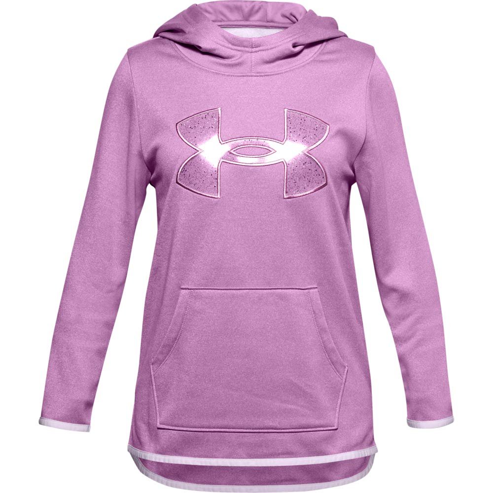 Under Armour Armour Fleece Graphic Hoodie, Polar Purple (537)/Crystal Lilac, Youth X-Large