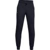 Under Armour Boys Rival Fleece JoggersDISC , Black (001)/Onyx White , Youth Medium view 1