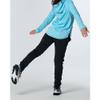 Under Armour Girls Armour Fleece Pants , Black (001)/White , Large view 2